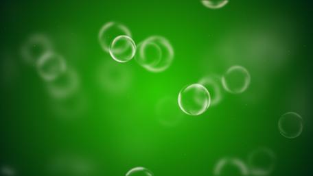 Green bubbles wallpaper