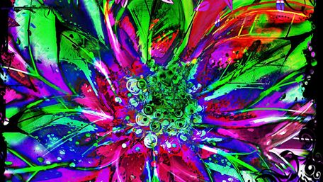 Psychedelic art wallpaper