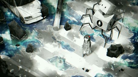 Mysterious World of Robots and Solitude wallpaper