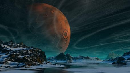 Planet on the sky wallpaper