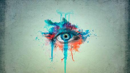 Colored eye wallpaper