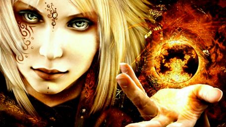 Fantasy witch magic art wallpaper