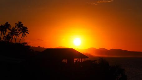 Sunset at Samoan Islands wallpaper