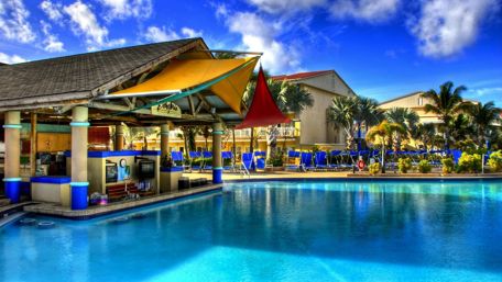 Summertime in a resort wallpaper