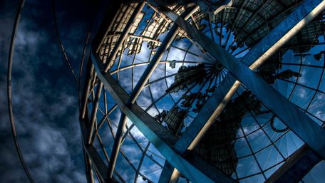 Steel globe wallpaper