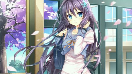 Ethereal Spring Breeze Anime Girl Wallpaper wallpaper