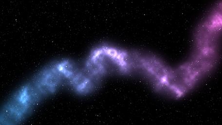 Glowing nebula space art wallpaper
