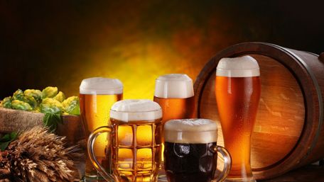 Lager beers and dark beer wallpaper