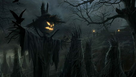 Halloween scarecrow wallpaper