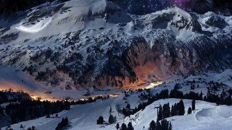 Ski paradise in Jeongseon, South Korea wallpaper