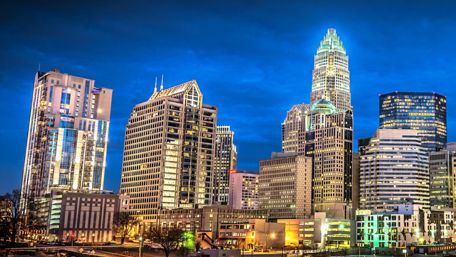 Skyscrapers of Charlotte wallpaper
