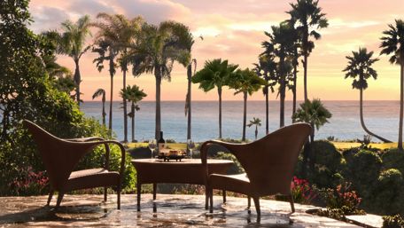 Amazing sea view from the garden wallpaper