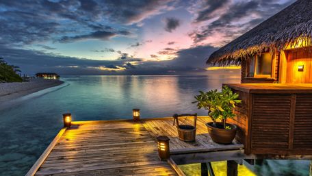Romantic Maldive Islands wallpaper
