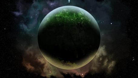 Planet in the space - Space art wallpaper