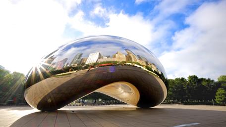 Cloud Gate in the Millennium Park - Chichago wallpaper