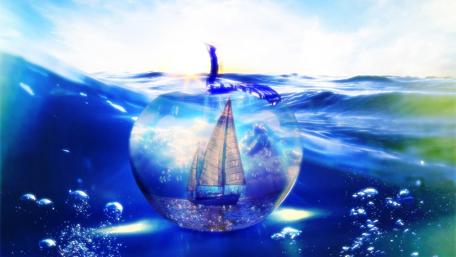 Water world - Fantasy art wallpaper