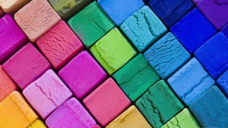 Colorful plasticine wallpaper