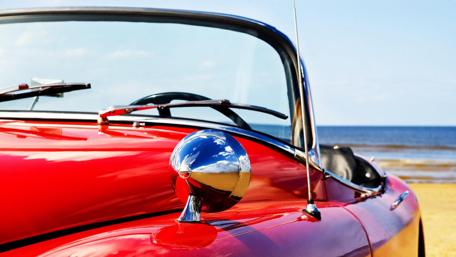 Classic red car wallpaper