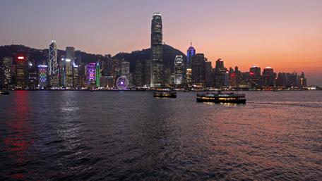 Hong-Kong sunset wallpaper