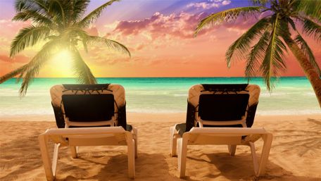 Bavaro beach sunset - Dominican Republic wallpaper