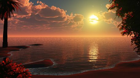 Looking at the burning sun - Fantasy art wallpaper