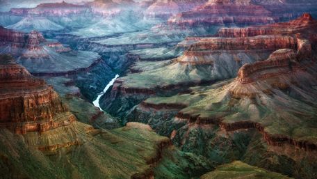 Grand Canyon National Park panoramic view from Pima Point wallpaper