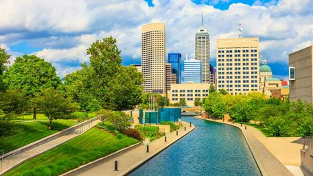 The canal in Indianapolis wallpaper