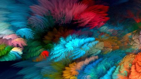 Multicolor abstract art wallpaper
