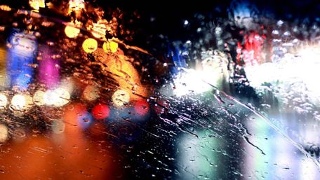 Rainy windshield wallpaper