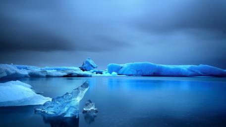 Icy sea wallpaper