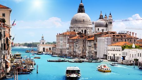 Santa Maria della Salute panorama from Grand Canal wallpaper