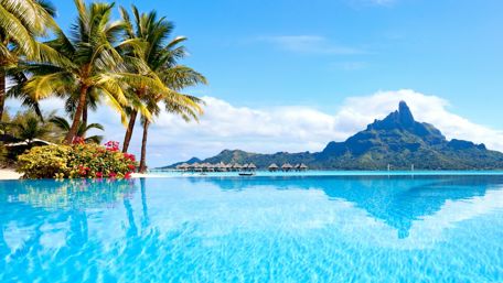 Mount Otemanu view,  Bora Bora, French Polynesia wallpaper