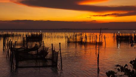 Ko Yo island sunset, Songkhla, Thailand wallpaper