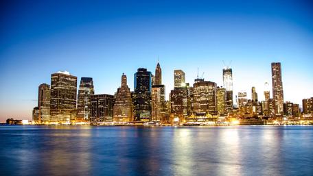 New York City view at Brooklyn Bridge Park wallpaper
