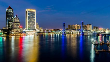 Jacksonville at night wallpaper