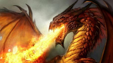 Firebreathing Dragon wallpaper