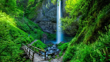 Magnificent waterfall wallpaper