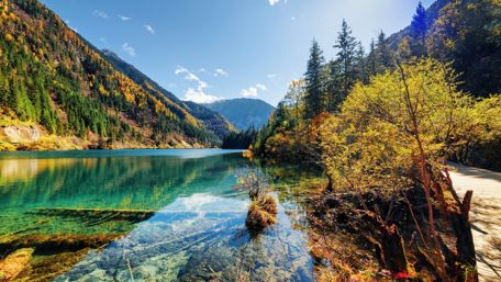 Jiuzhai Valley National Park - Sichuan Province, China wallpaper
