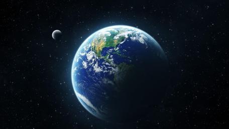 Earth & Moon wallpaper