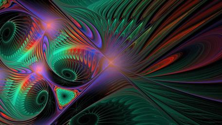 Colorful 3D digital art wallpaper