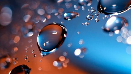 Waterdrops on glass wallpaper
