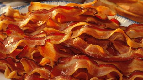 Sizzling Strips of Bacon Delightful Indulgence wallpaper