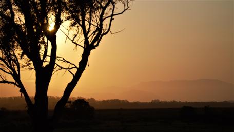 Sunset at the coast of Rio Grande do Sul, Brazil wallpaper