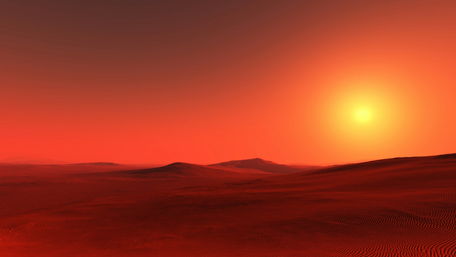 Red sand dunes in Sahara desert wallpaper