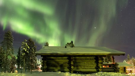 Northern Lights in Saariselkä, Finland wallpaper