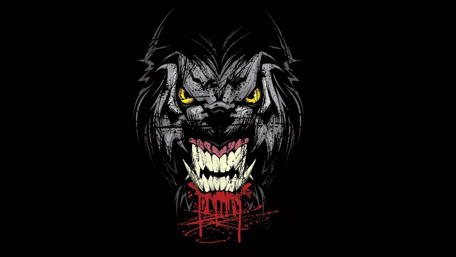 Creepy werewolf wallpaper