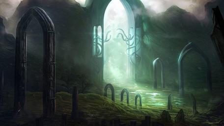 Light through the gate - Fantasy art wallpaper