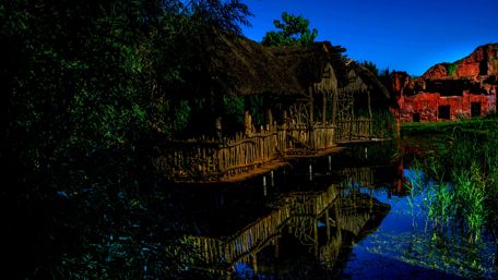 Overwater bungalows wallpaper