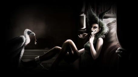Sexy witch - Fantasy art wallpaper