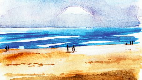 Watercolor painting wallpaper